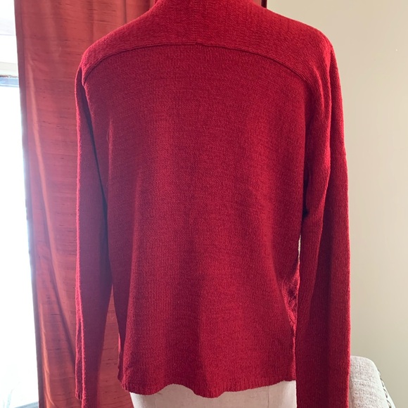 Coldwater Creek Rich Red Cardigan - Picture 4 of 6